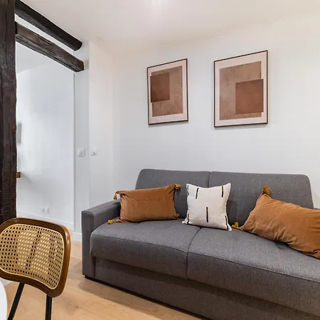 Imhost 7 -cosy Batignolles/galerie Lafayette 아파트 *